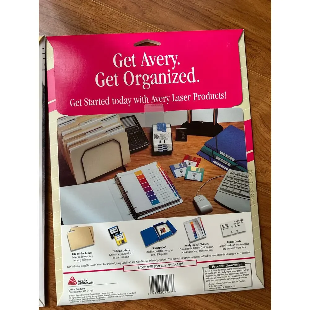 Avery Labels 1/2 x 1 3/4 White 2000/Pack 5267. 1 new, 1 only 20 sheets